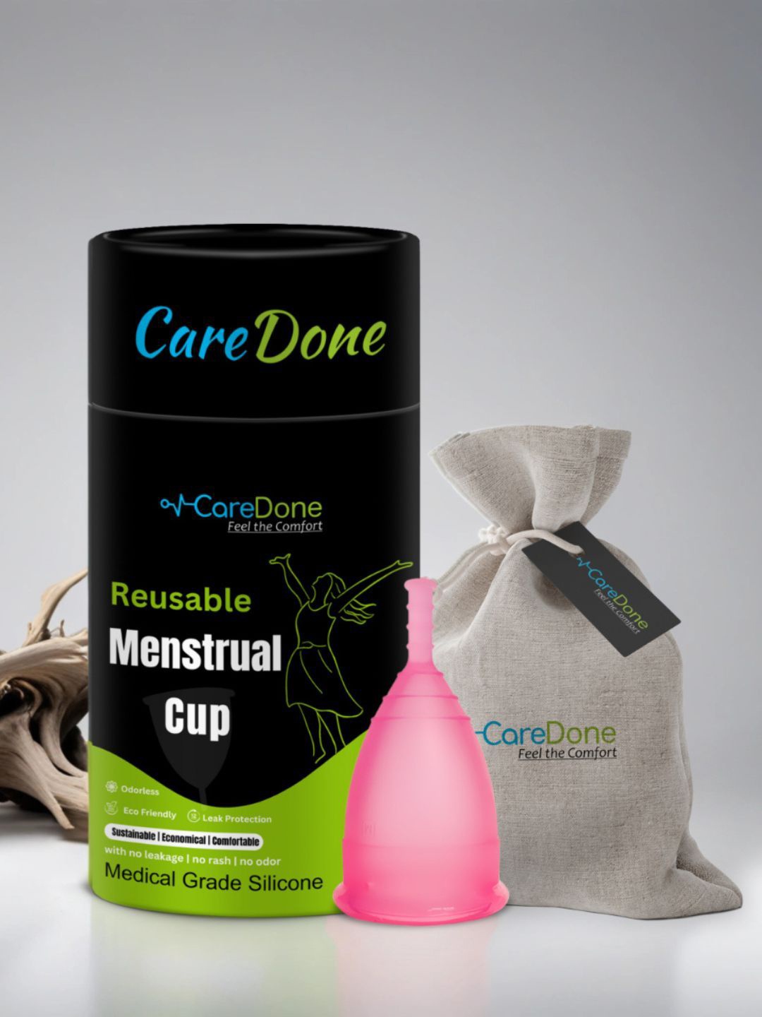 

CareDone Reusable & Leakproof Menstrual Cup - S, Pink