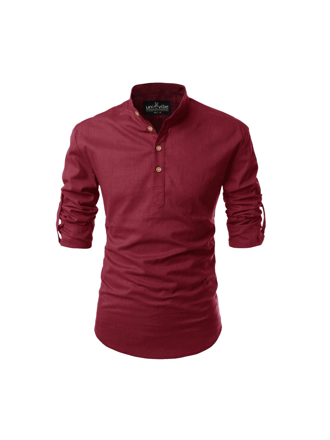

univibe Men Kurta, Maroon