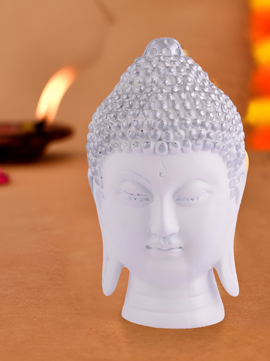 

Zart White Buddha Idol Showpiece