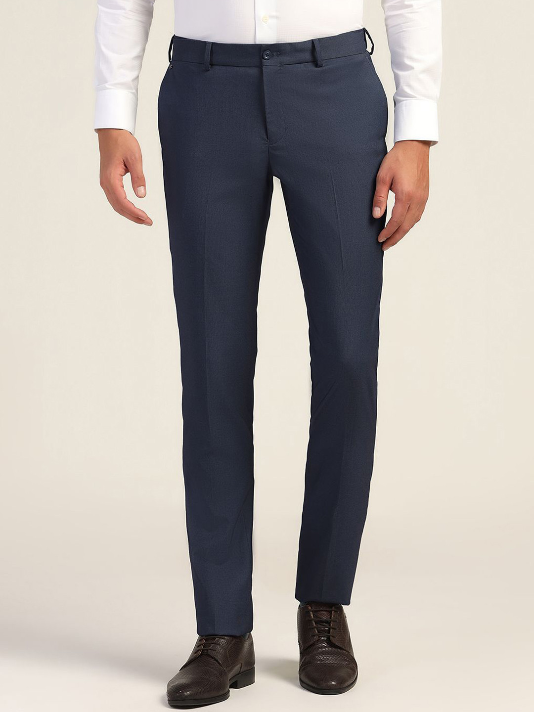

Blackberrys Men Slim Fit Trousers, Navy blue