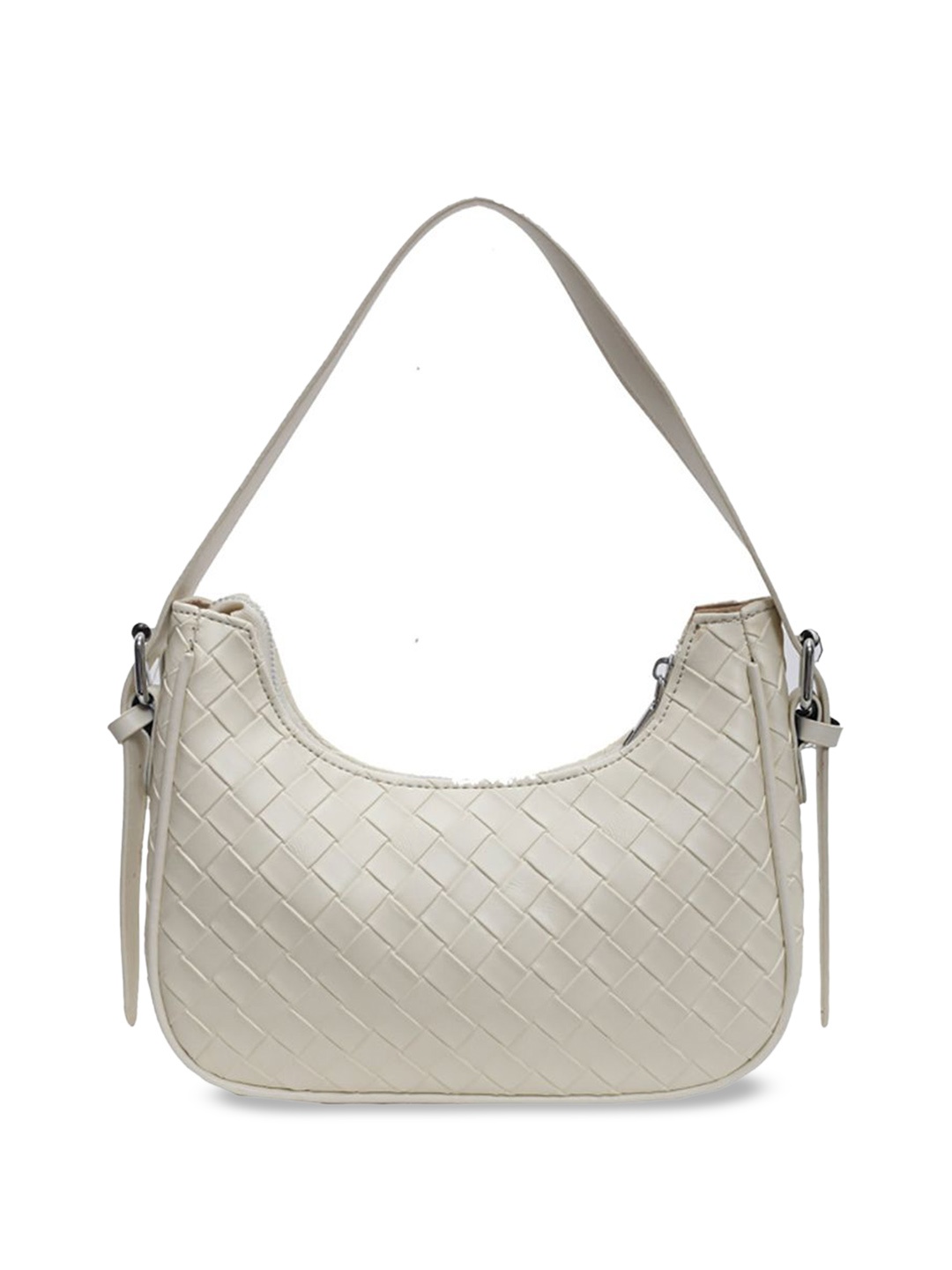 

StyleCast x Revolte Women Textured Structured Shoulder Bag, Beige