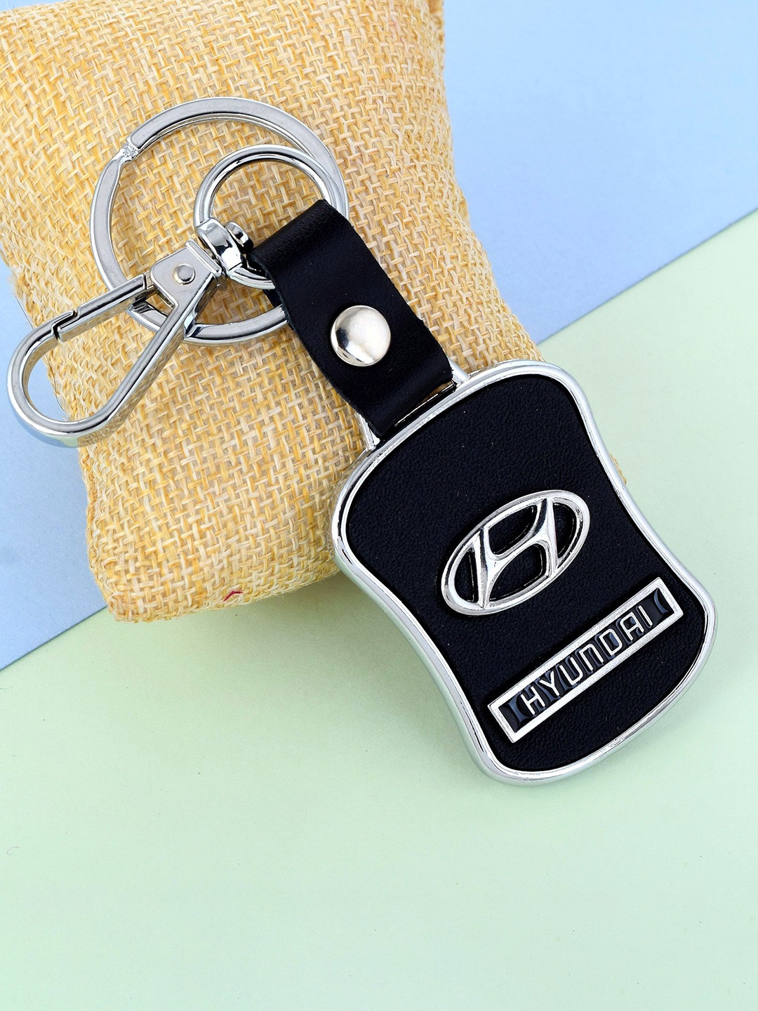 

MEMOIR Textured Stainless Steel Hyndai Key Chain