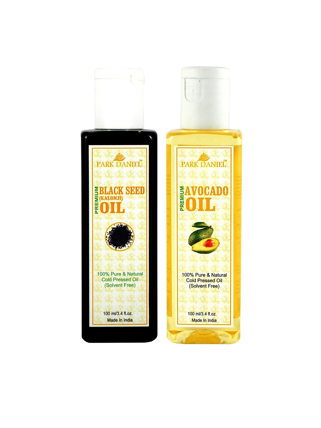 

Park Daniel Set Of 2 Black Seed Oil & Avocado Oil- 100 ml Each, Transparent
