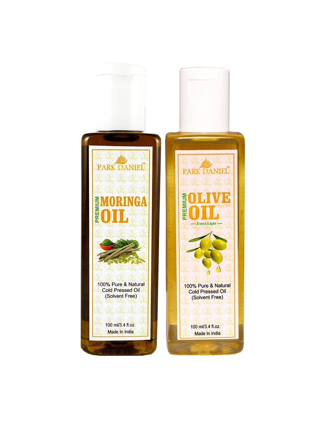 

Park Daniel Set Of 2 Moringa Oil With Olive Oil - 100 ml Each, Transparent