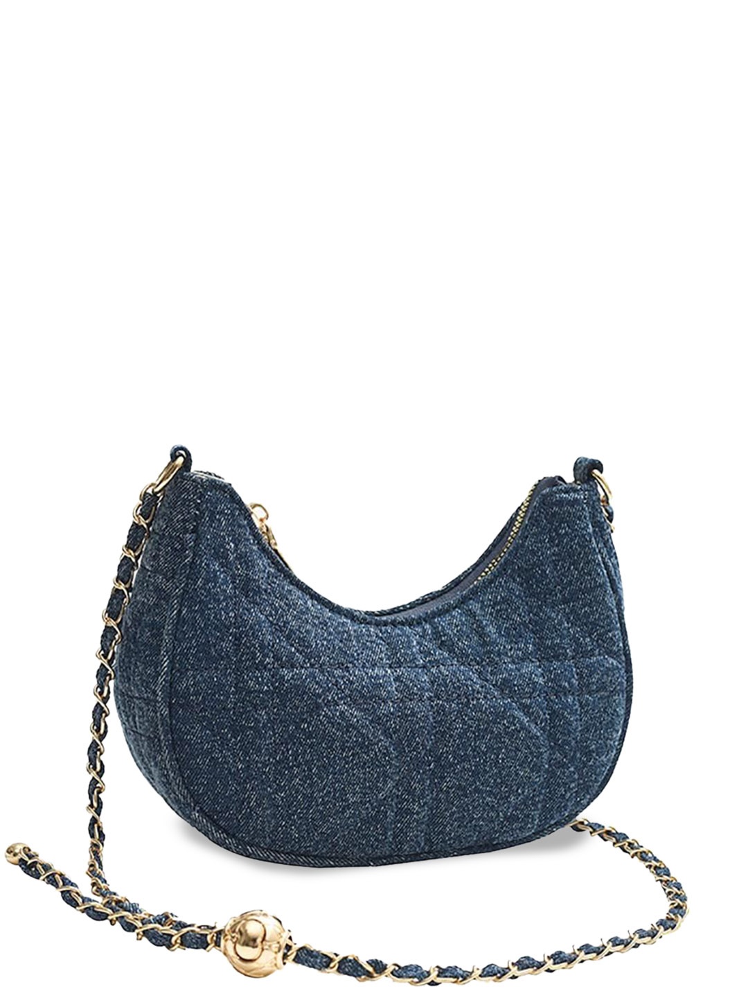 

StyleCast x Revolte Women Textured Half Moon Sling Bag, Blue