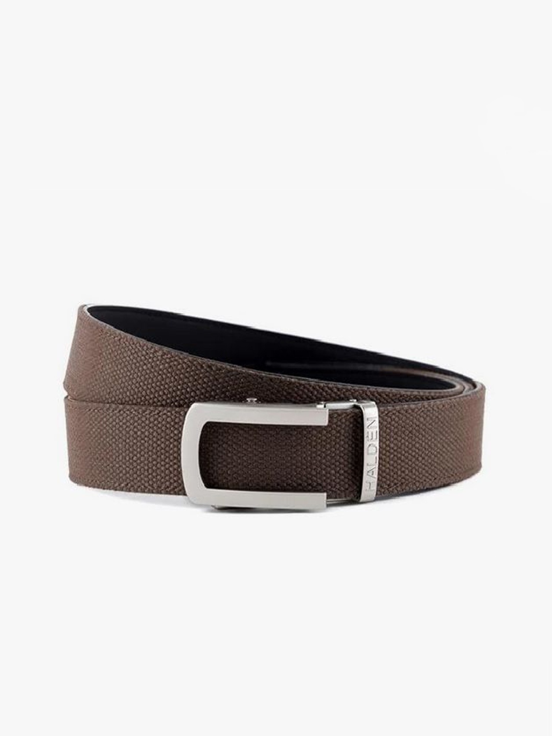 

HALDEN Men Textured Leather Belt, Brown