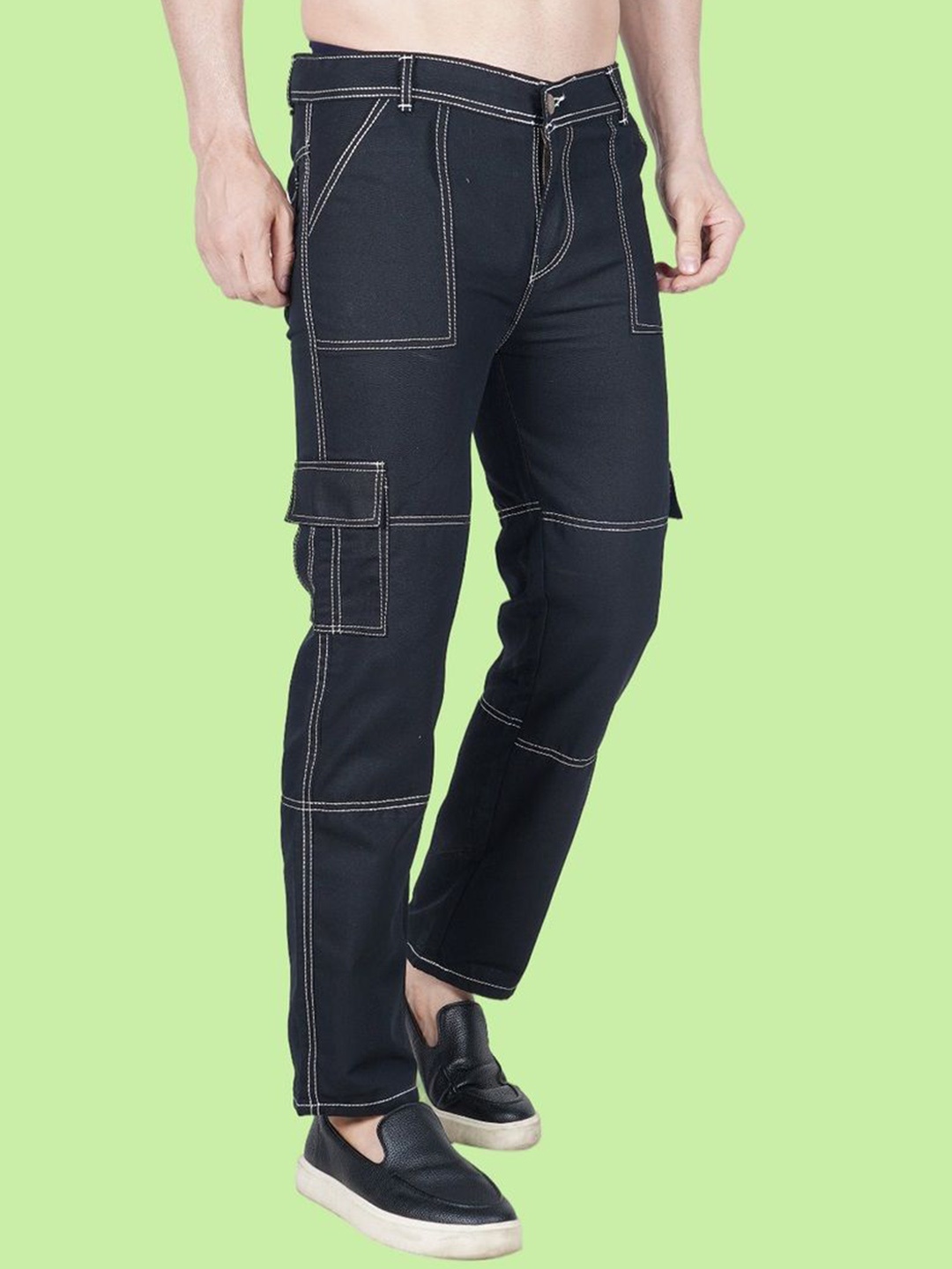 

COMFITS Men Classic Mid-Rise No Fade Jeans, Black