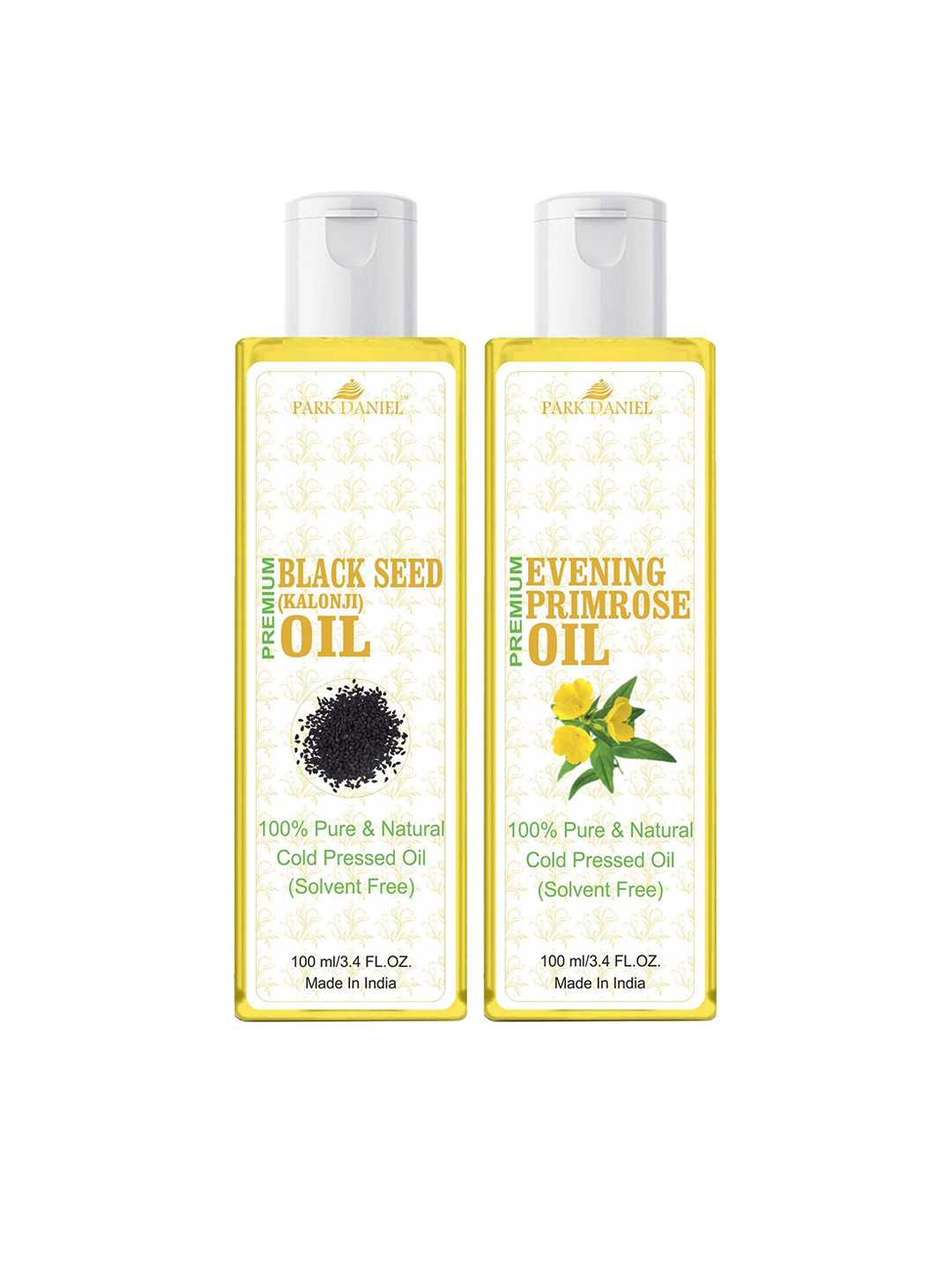 

Park Daniel Set Of 2 Blackseed Oil & Evening Primrose Oil - 200 ml Each, Transparent