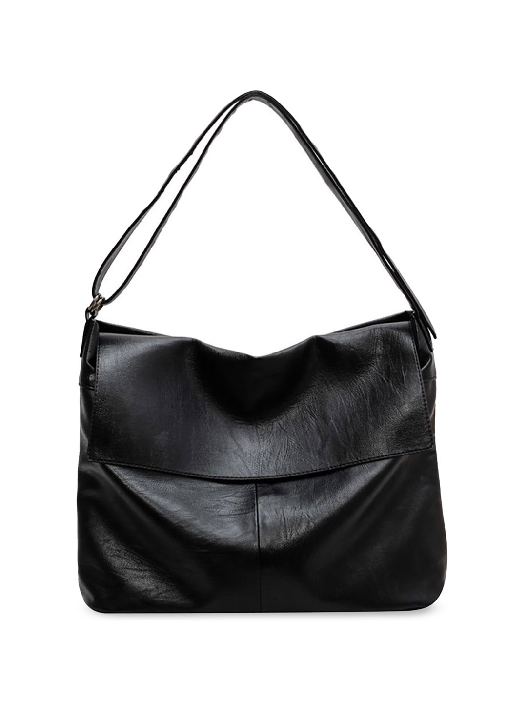 

StyleCast x Revolte Women Solid Structured Sling Bag, Black