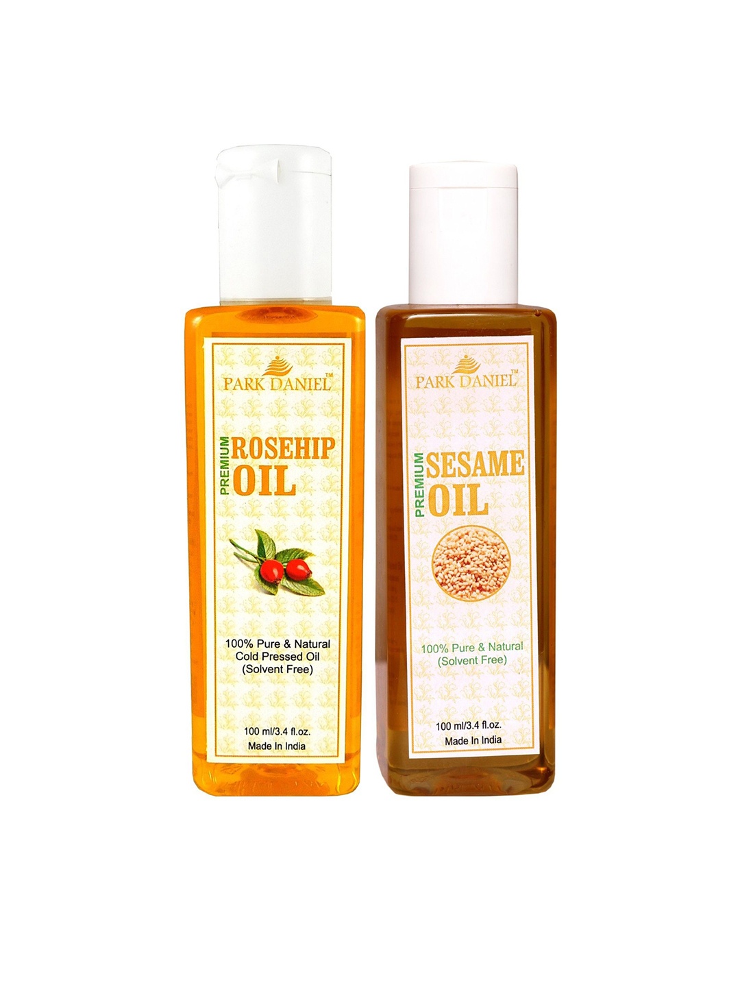 

Park Daniel Set Of 2 Premium Rosehip Oil With Sesame Oil - 100 ml Each, Transparent