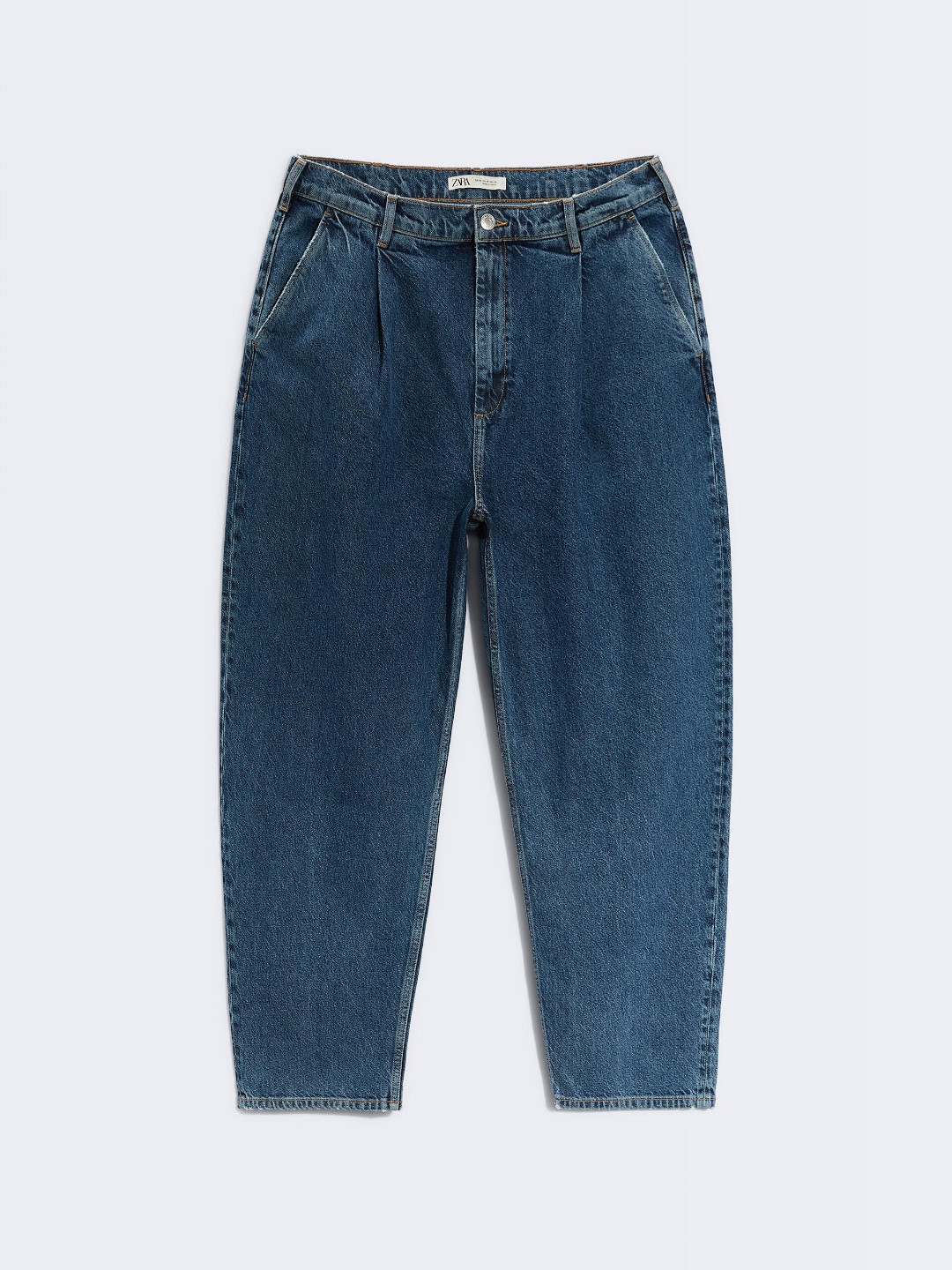 

ZARA Men Navy Blue Trousers