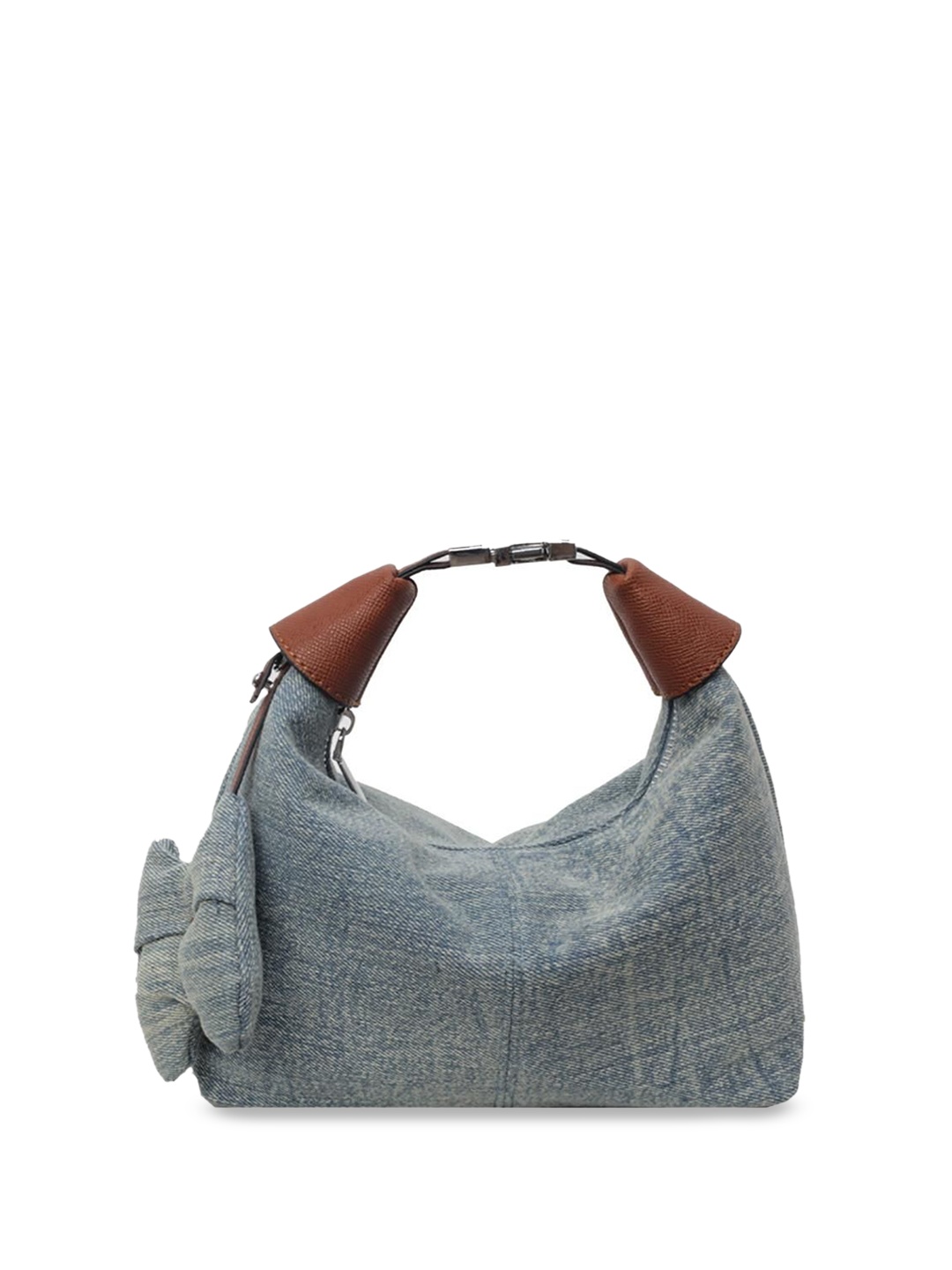 

StyleCast x Revolte Women Solid Half Moon Handheld Bag, Blue