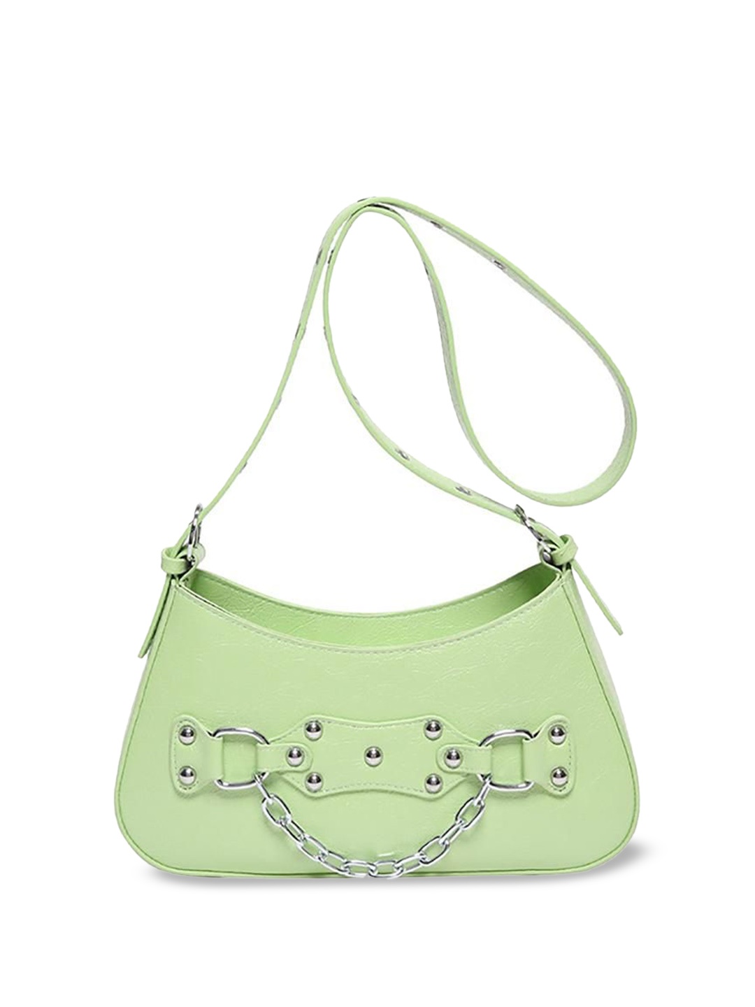 

StyleCast x Revolte Women Solid Half Moon Sling Bag, Green