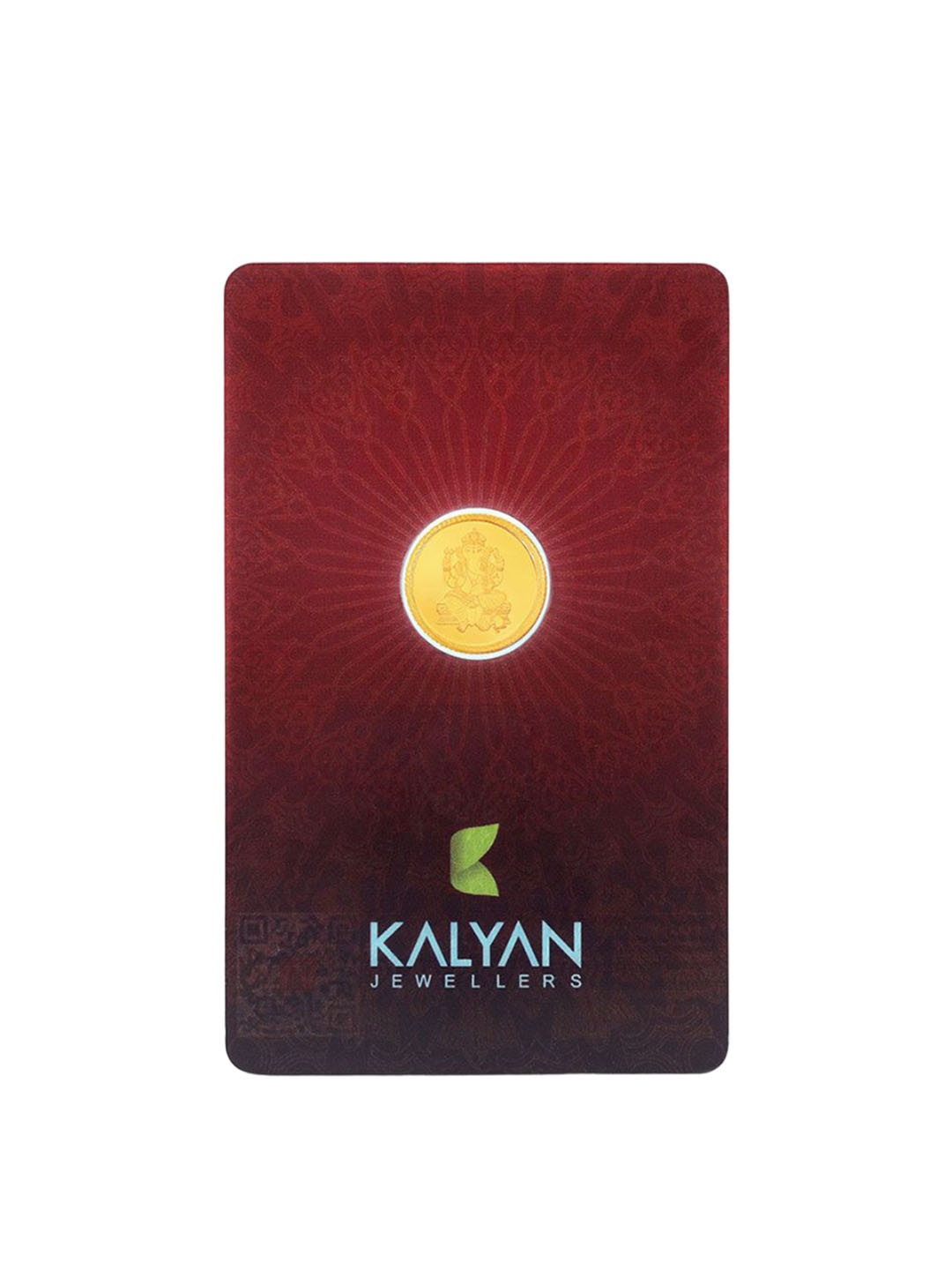 

Kalyan Jewellers 24K (999) Purity Lord Ganesh Gold Coin 1 Gms
