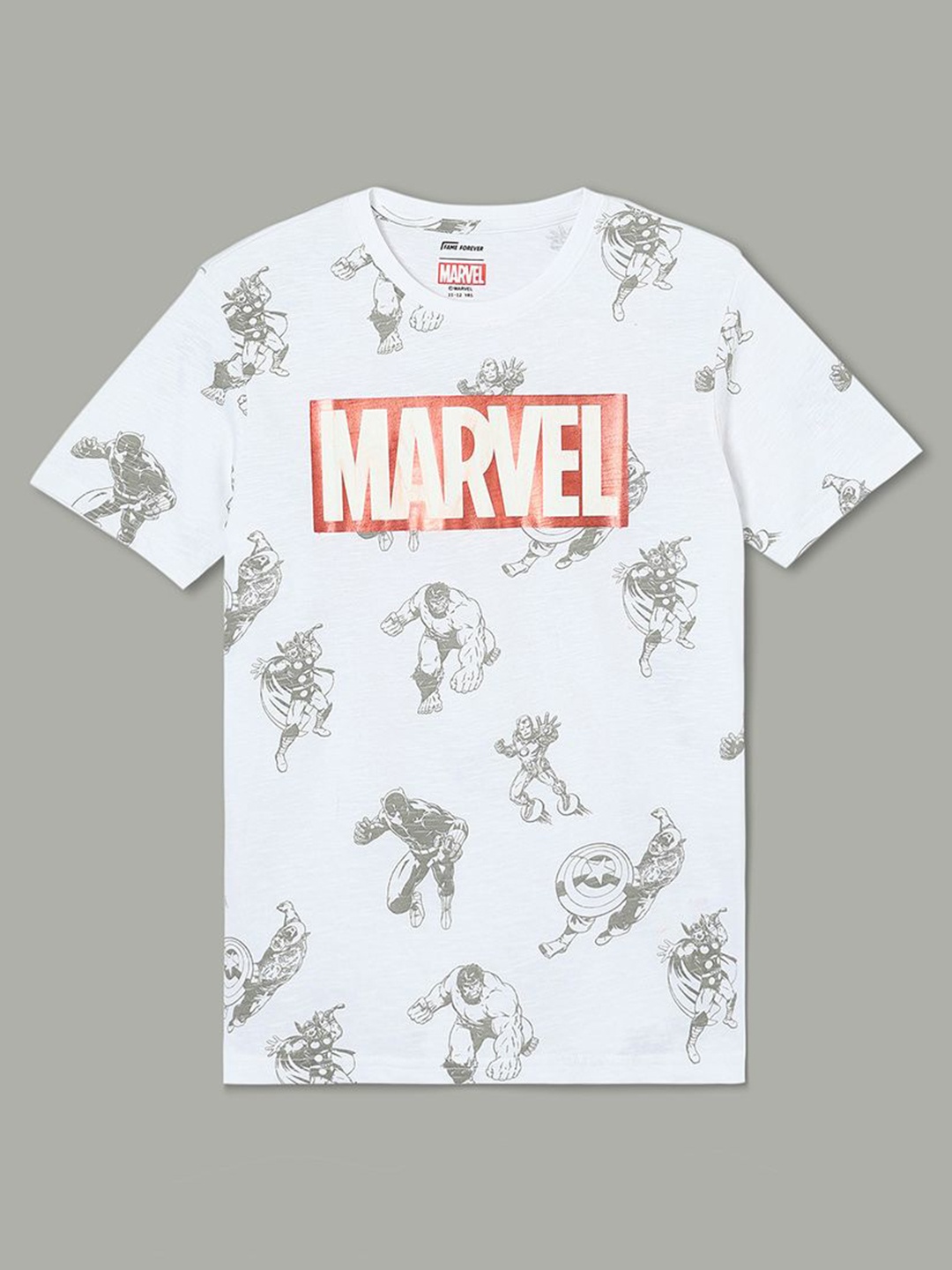 

Fame Forever by Lifestyle Boys Marvel T Shirt, White