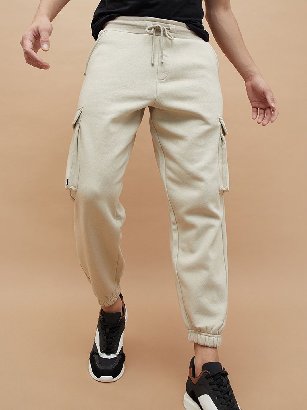 

Kappa Men Relaxed-Fit Jogger Track Pant, Beige