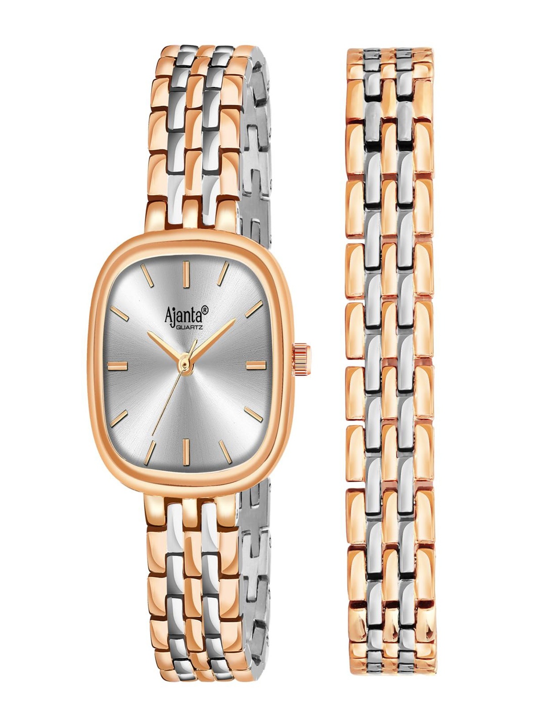 

Ajanta Quartz Women Dial & Stainless Steel Straps Analogue Watch AWC127ESL/1, Rose gold