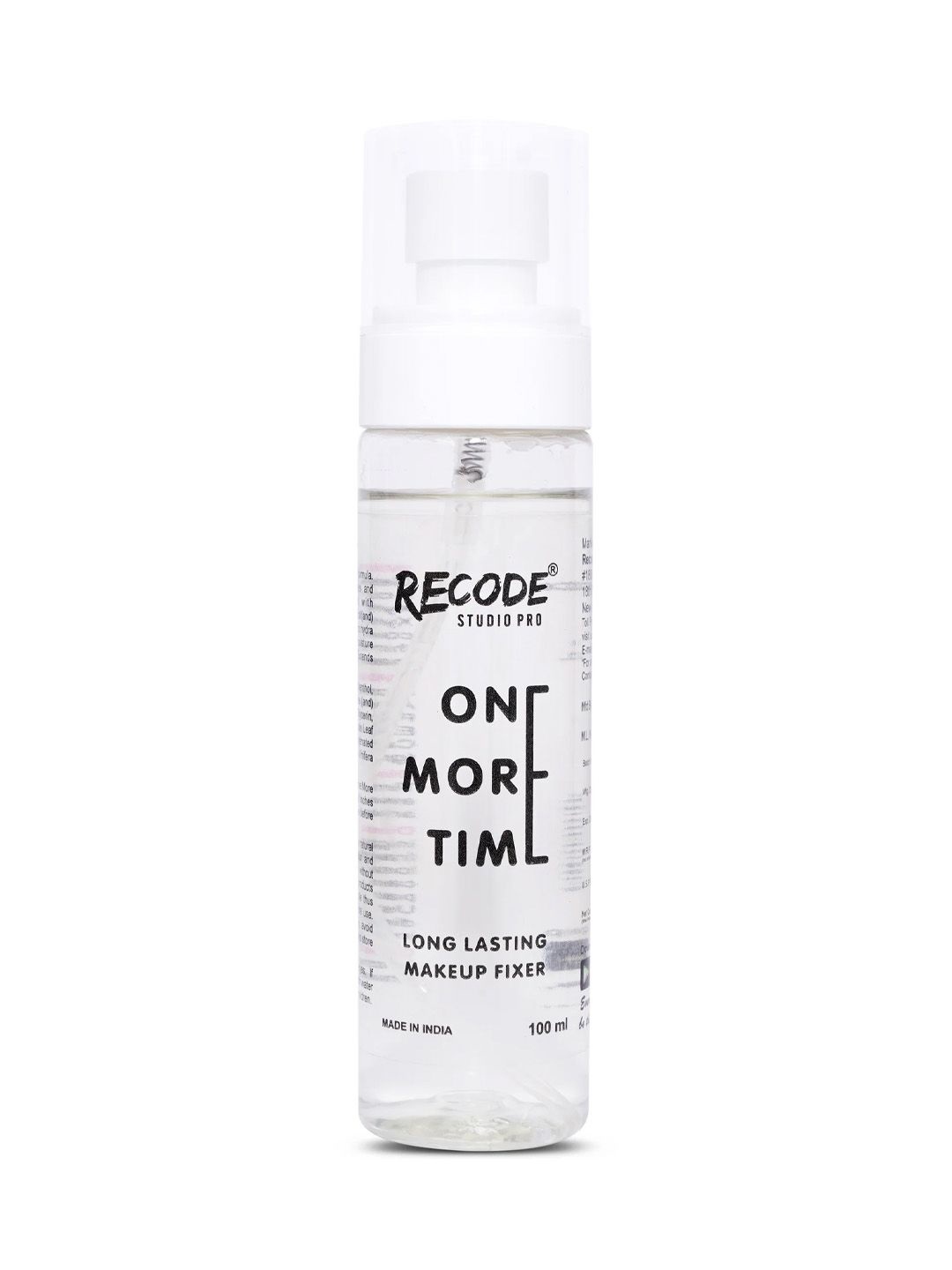 

Recode One More Time Long Lasting Makeup Fixer Spray - 100 ml, Transparent