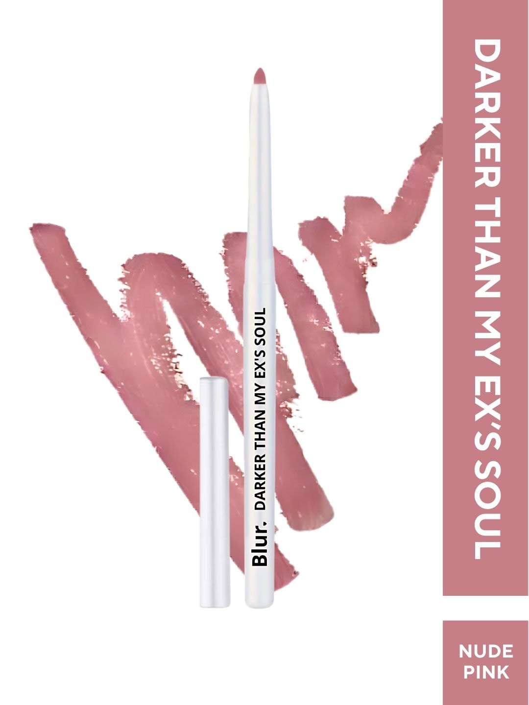 

BLUR INDIA Darker Than My Ex's Soul Smudge Proof Kajal & Lip Liner 20 g - Nude Pink