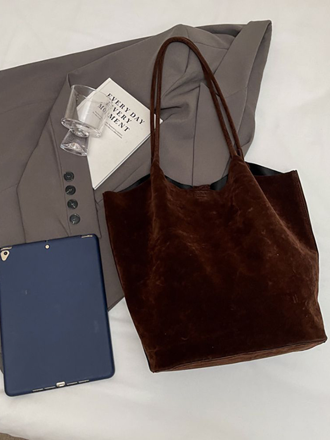 

StyleCast x Revolte Women Solid Shopper Tote Bag, Brown