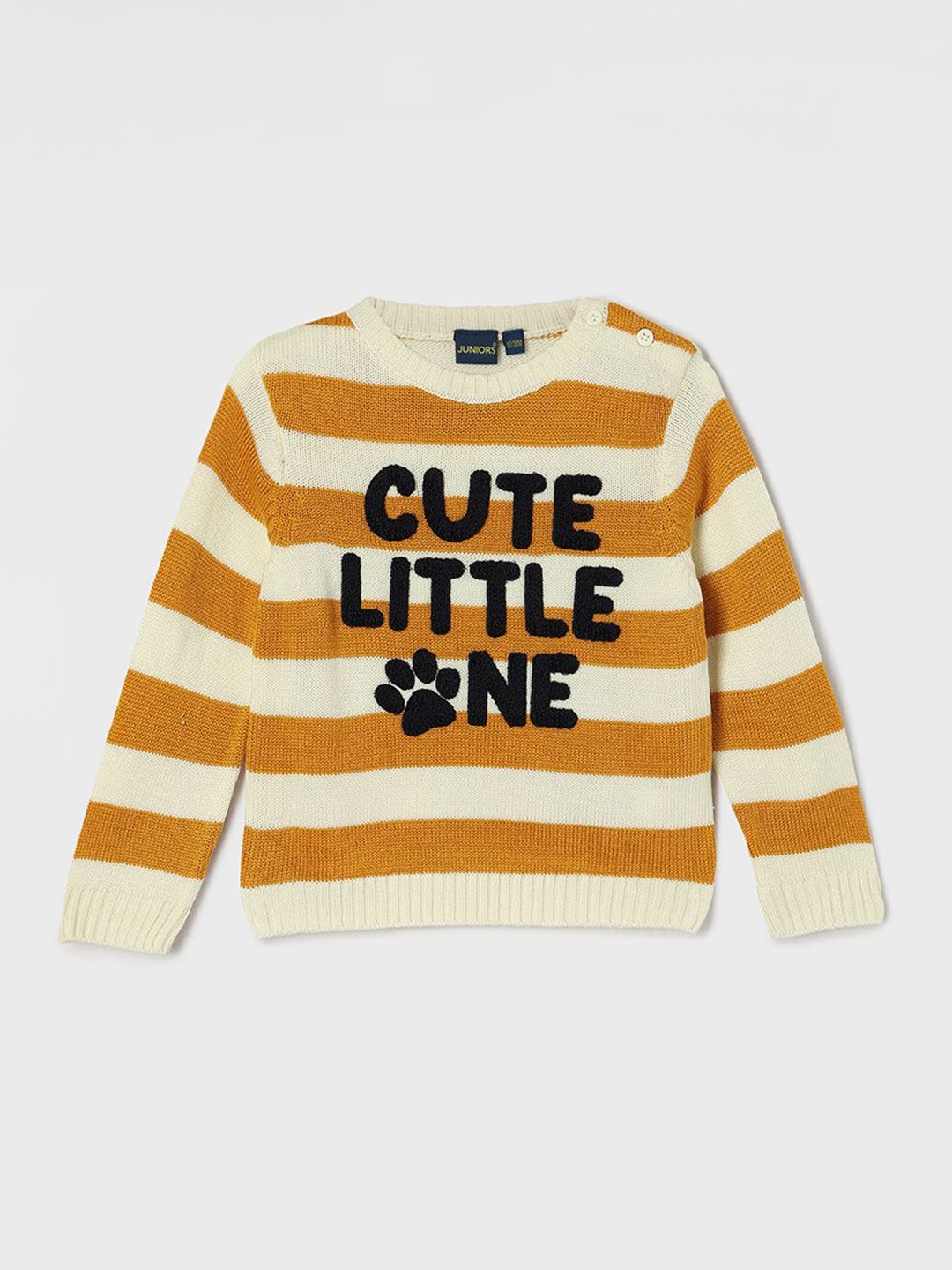 

Juniors by Lifestyle Boys Typography Pullover with Embroidered Detail, Mustard
