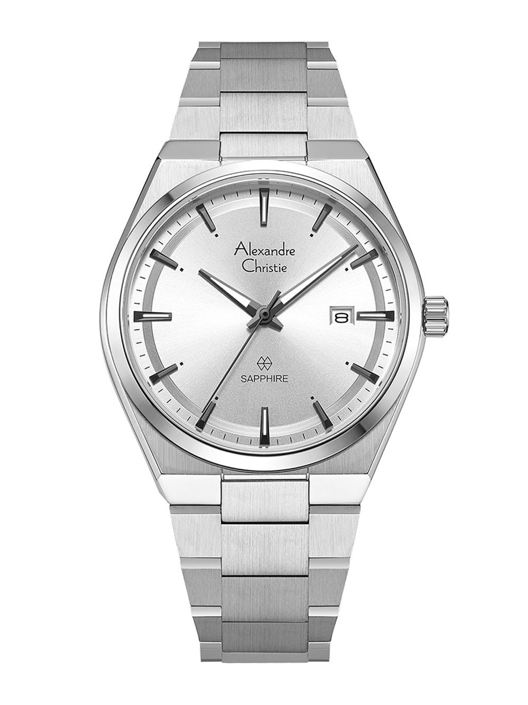 

Alexandre Christie Men Dial & Stainless Steel Bracelet Style Analogue Watch 8697MDBSSSL, Silver