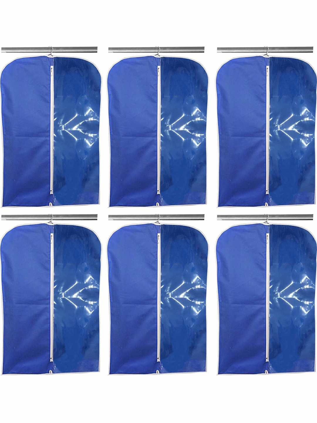 

Kuber Industries Blue 6 Pieces Men's Blazer Suit Organisers