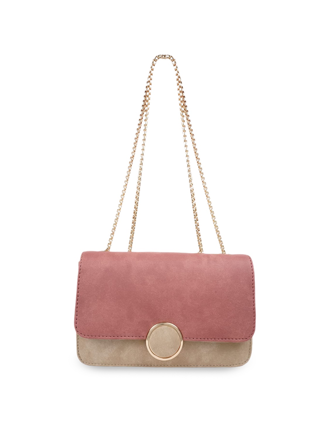 

PARSLEY Women Colourblocked Structured Sling Bag, Pink