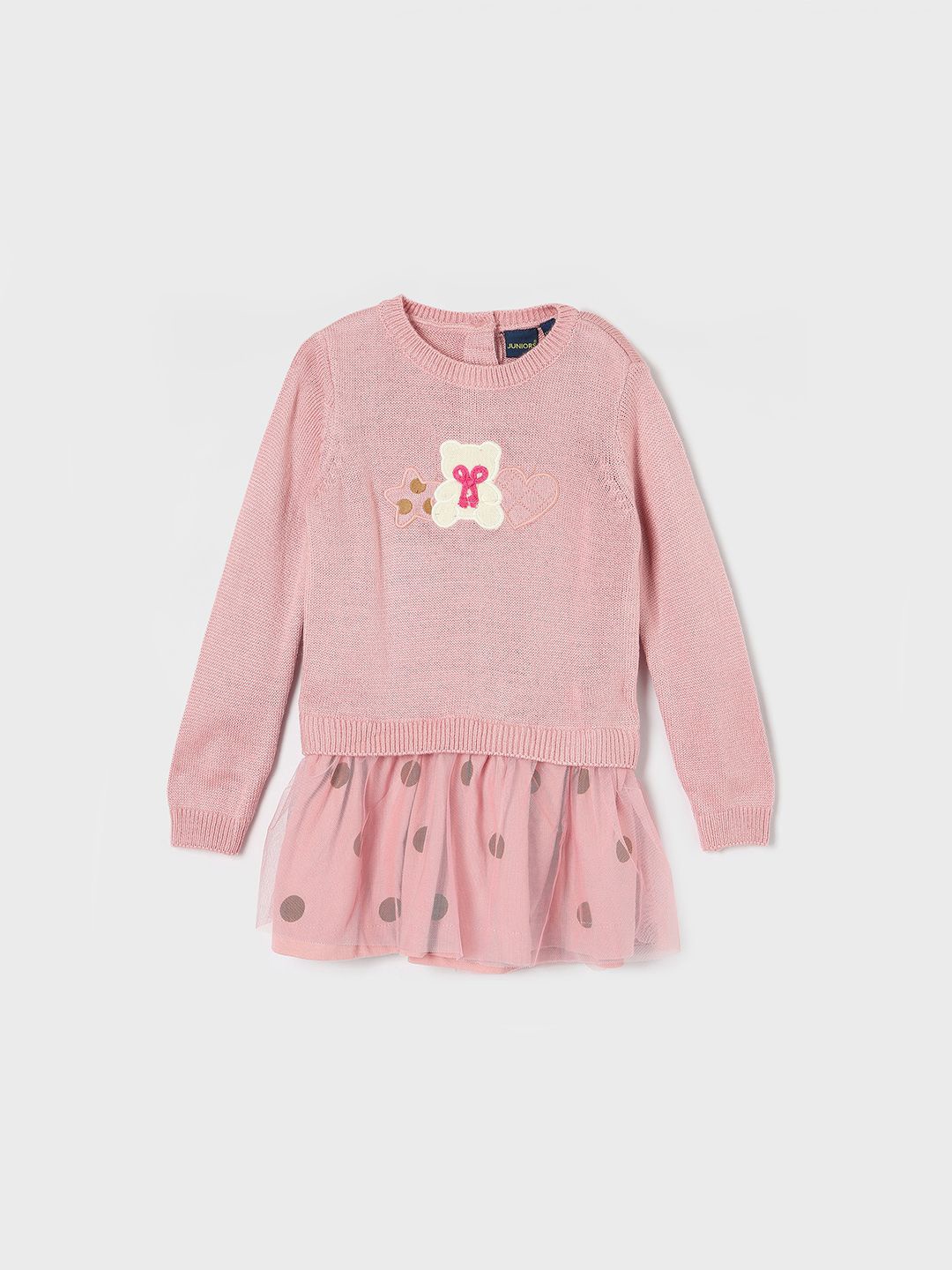 

Juniors by Lifestyle Girls Embroidered Pullover Sweaters, Peach