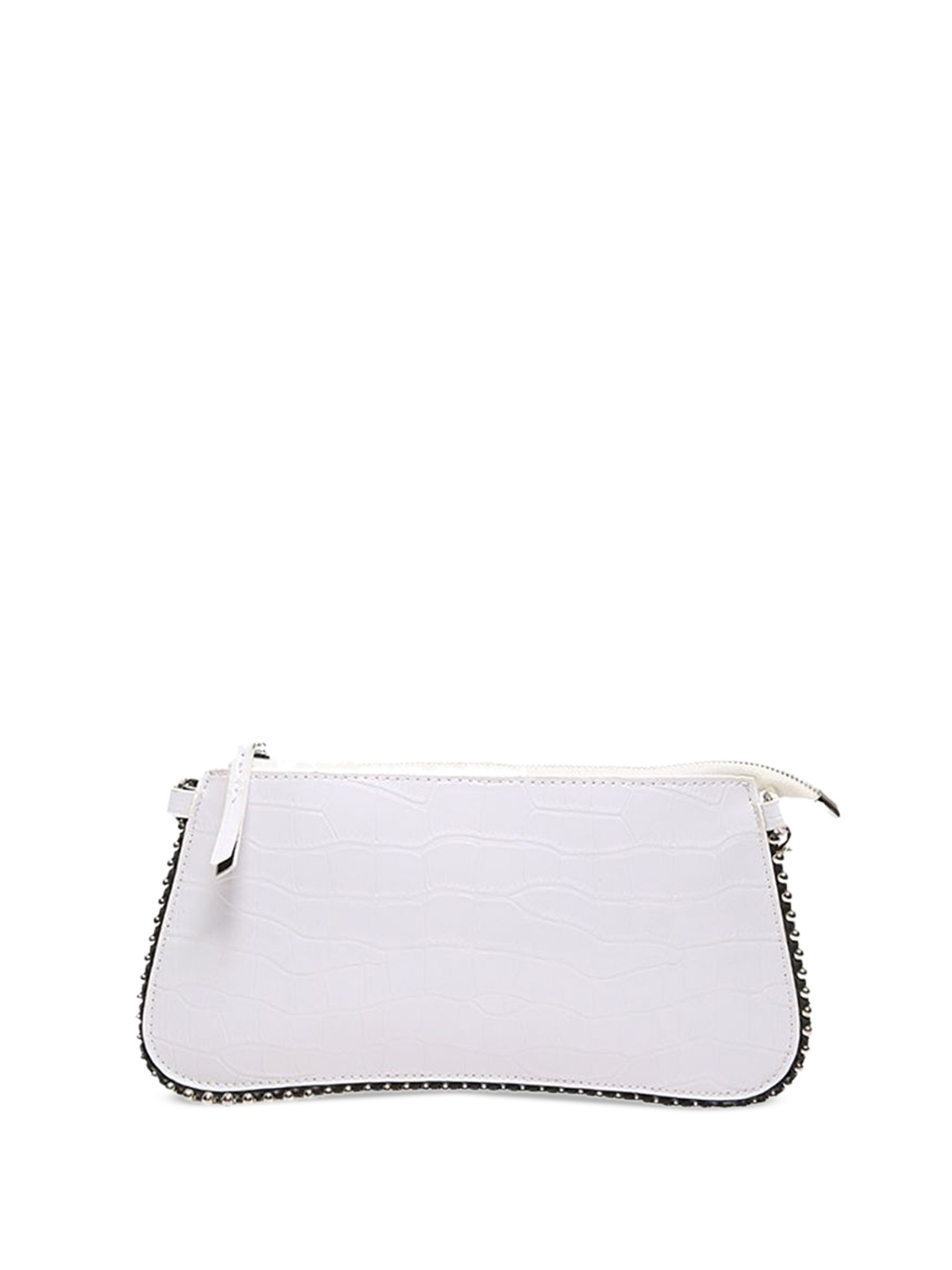

StyleCast x Revolte Women Textured Swagger Sling Bag, White