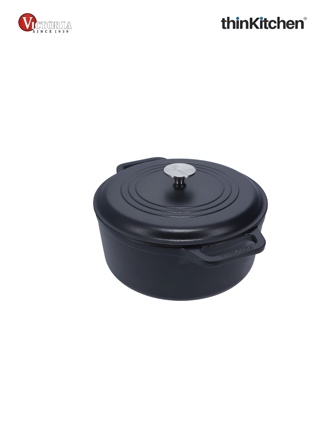 

Victoria Black Dual Loop Handles Kadhai And Wok With Lid