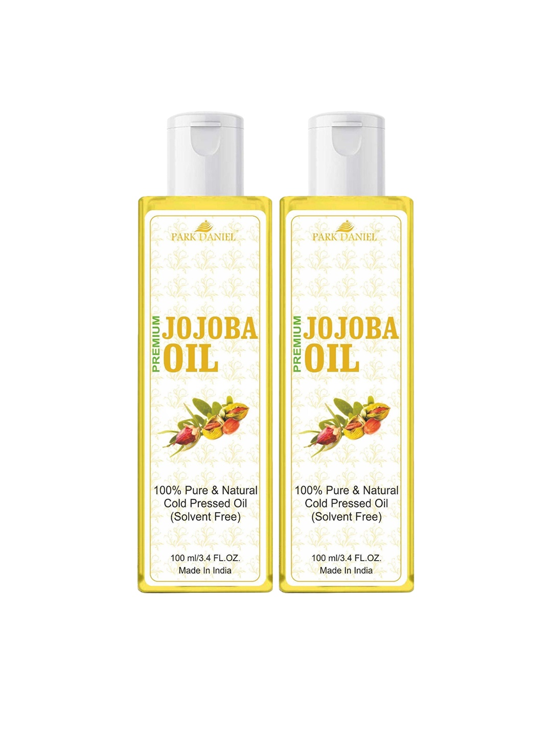 

Park Daniel Set Of 2 100% Pure & Natural Jojoba Oil - 100 ml Each, Transparent