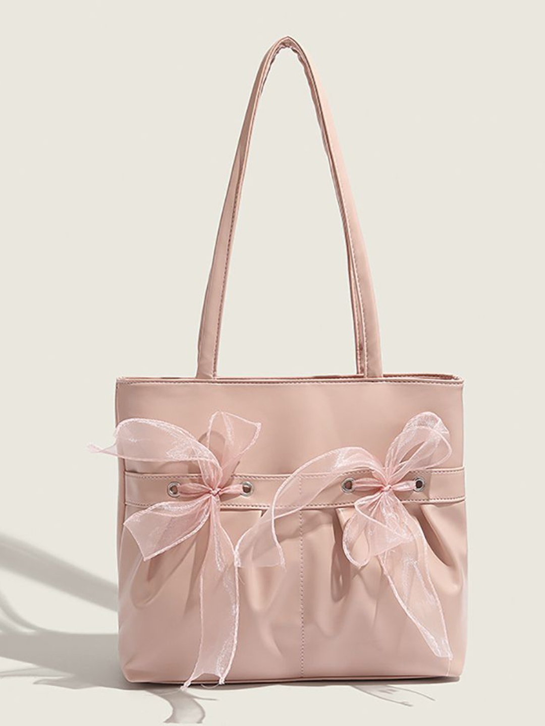 

StyleCast x Revolte Women Solid Shopper Tote Bag, Pink