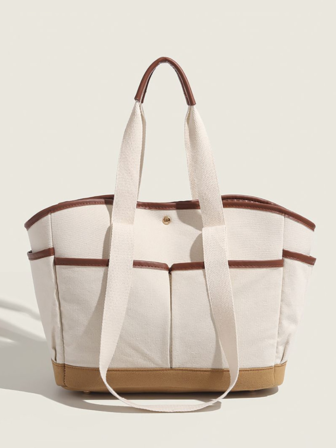 

StyleCast x Revolte Women Solid Swagger Satchel Bag, Brown