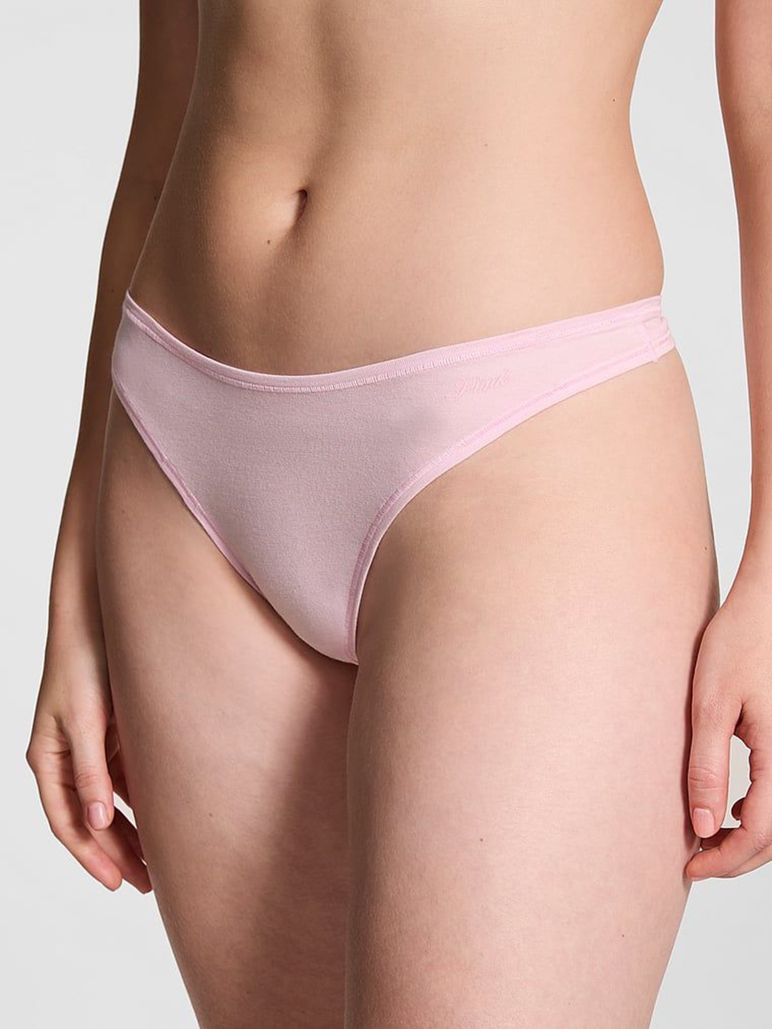 

Victoria's Secret High-Rise Thongs Briefs, Pink
