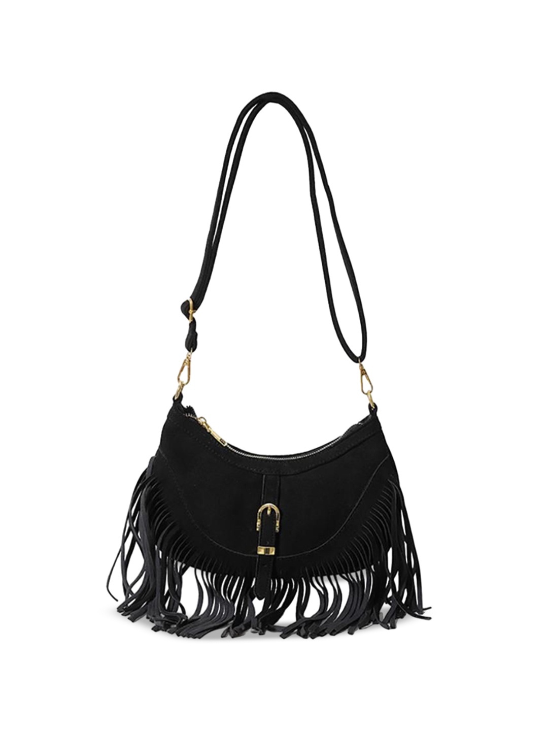 

StyleCast x Revolte Women Solid Swagger Sling Bag, Black