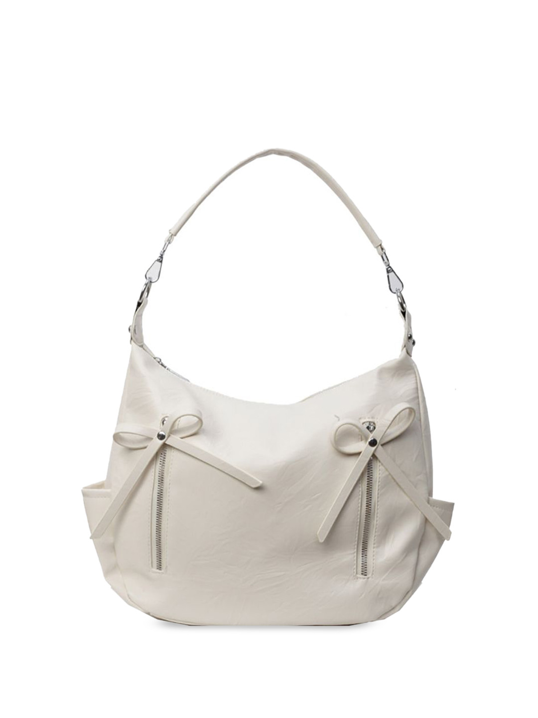 

StyleCast x Revolte Women Solid Structured Shoulder Bag, White