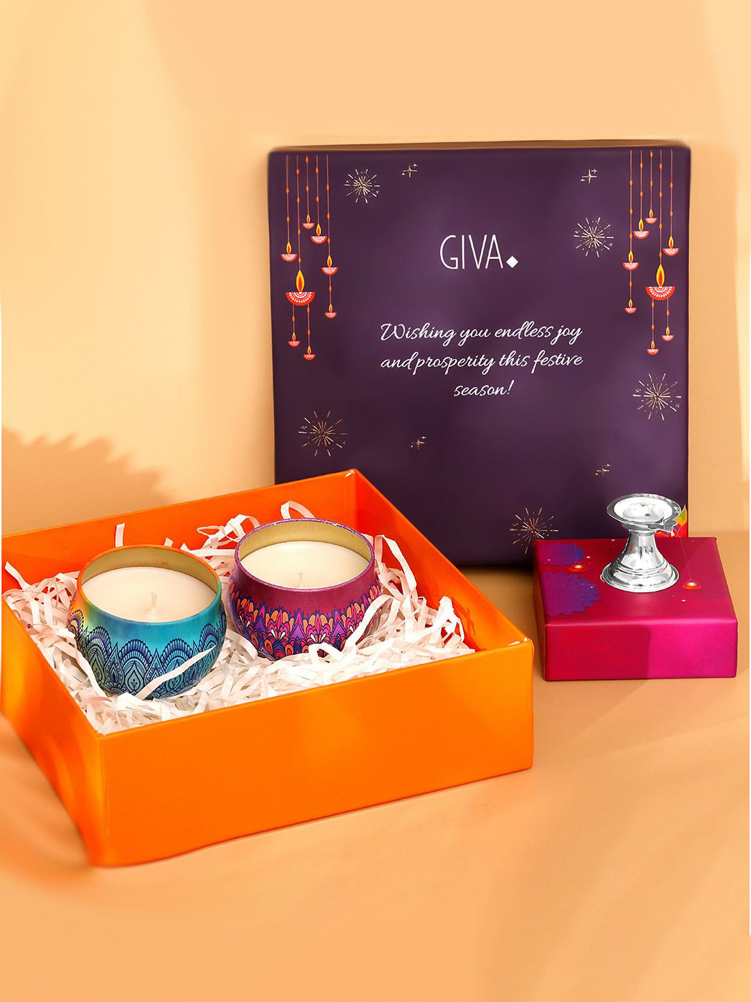 

GIVA Silver Toned & Blue 3 Pieces Printed Home Gift Sets