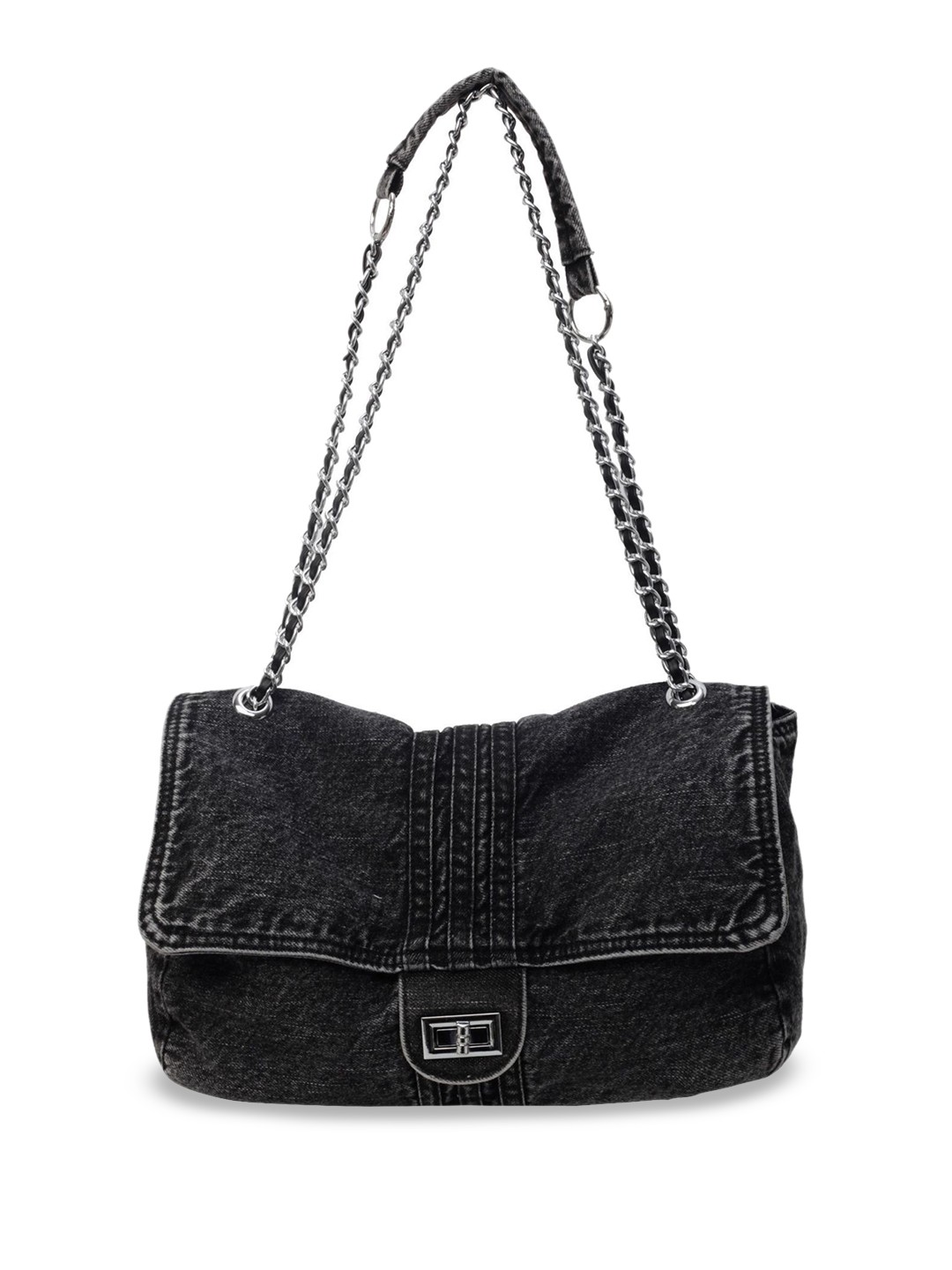 

StyleCast x Revolte Women Solid Bowling Shoulder Bag, Black