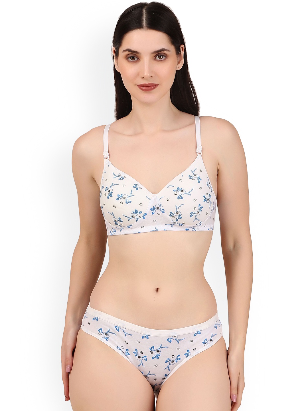 

Piylu Women Printed Lightly Padded Lingerie Set Set-024-Pari-CB1-White-28
