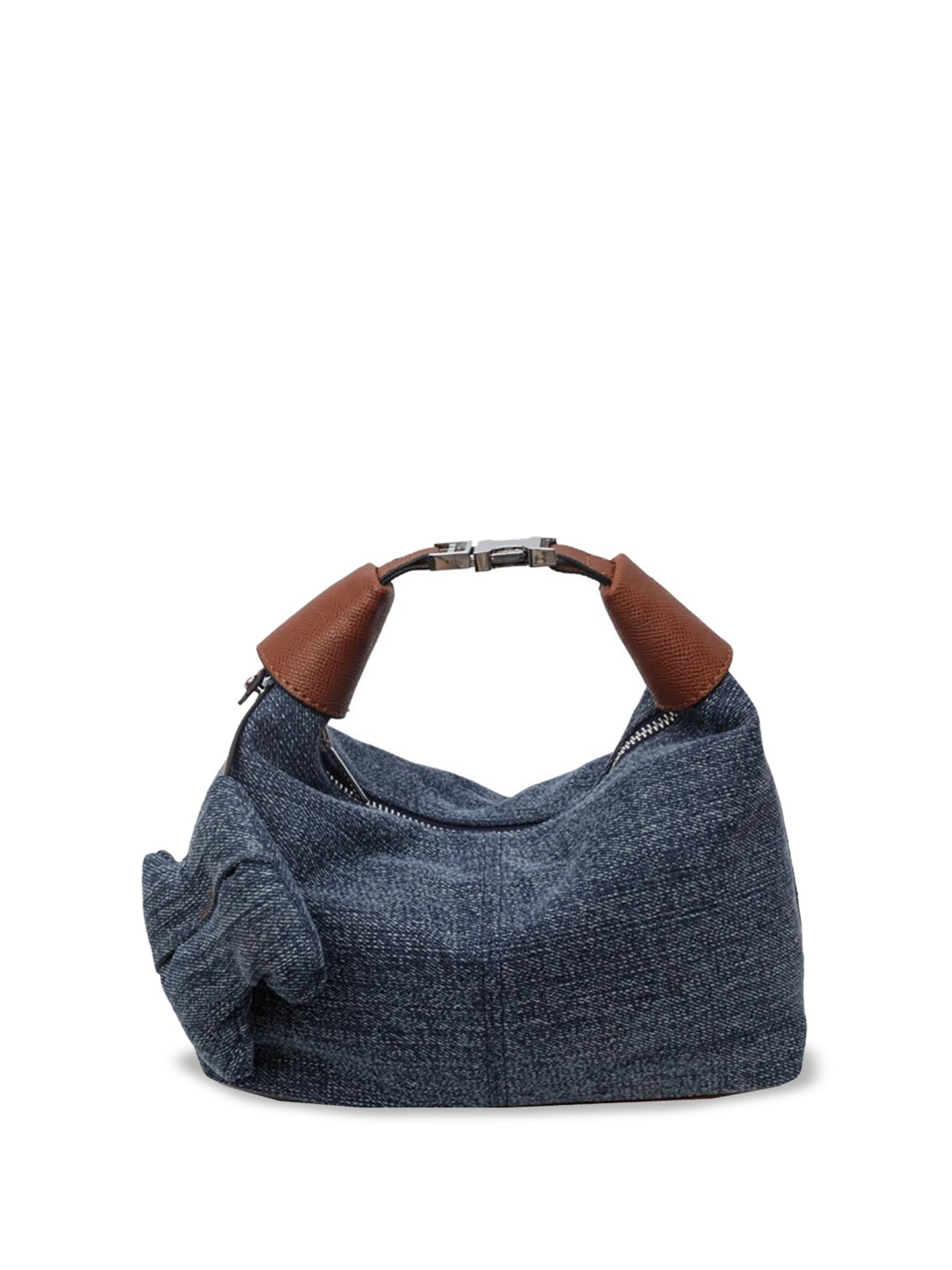 

StyleCast x Revolte Women Solid Half Moon Handheld Bag, Blue