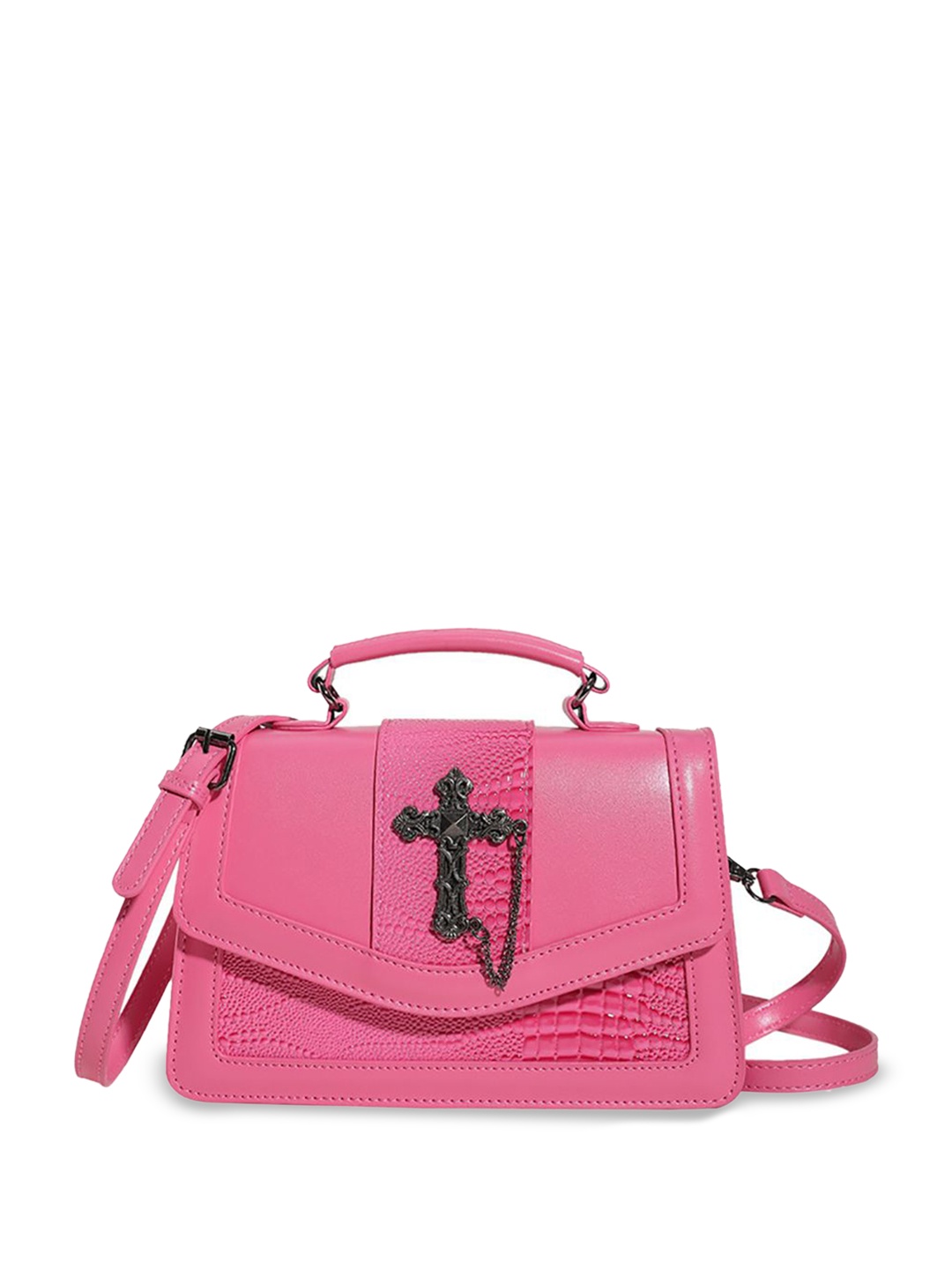 

StyleCast x Revolte PU Bowling Sling Bag, Pink
