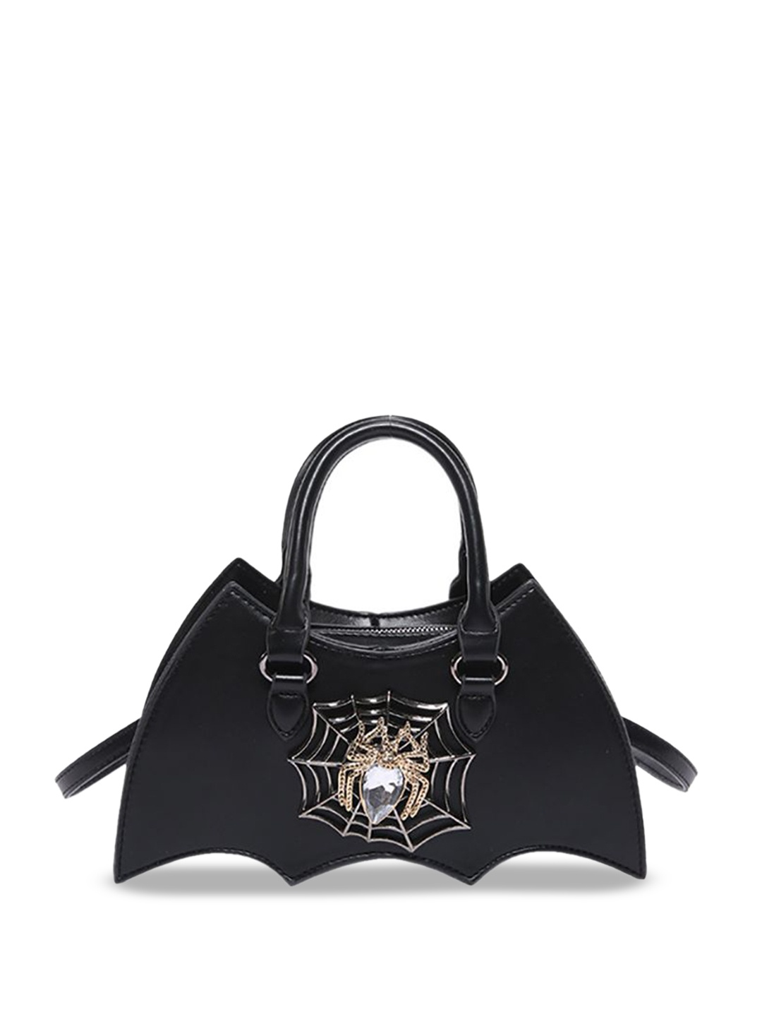 

StyleCast x Revolte Women Solid Structured Satchel Bag, Black