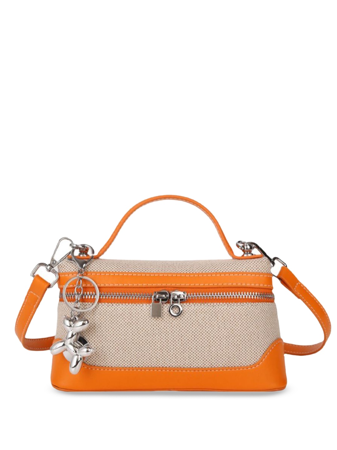 

StyleCast x Revolte Women Textured Swagger Sling Bag, Orange