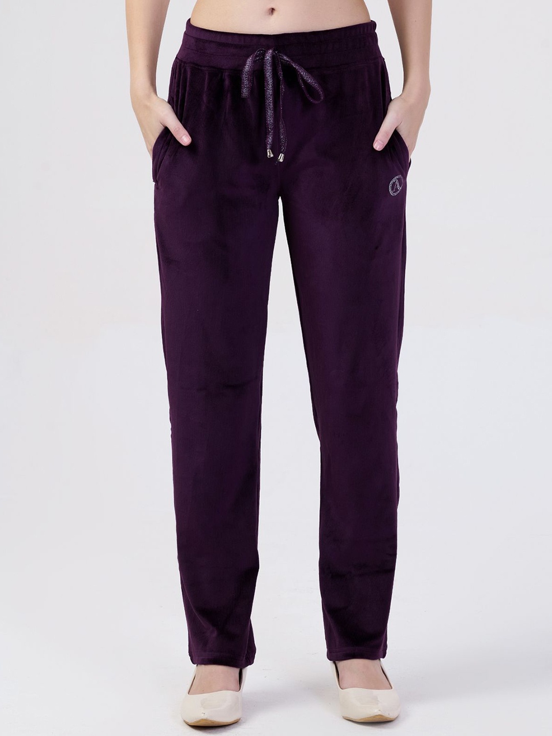 

Albion By CnM Women Mid-Rise Regular Trousers, Purple