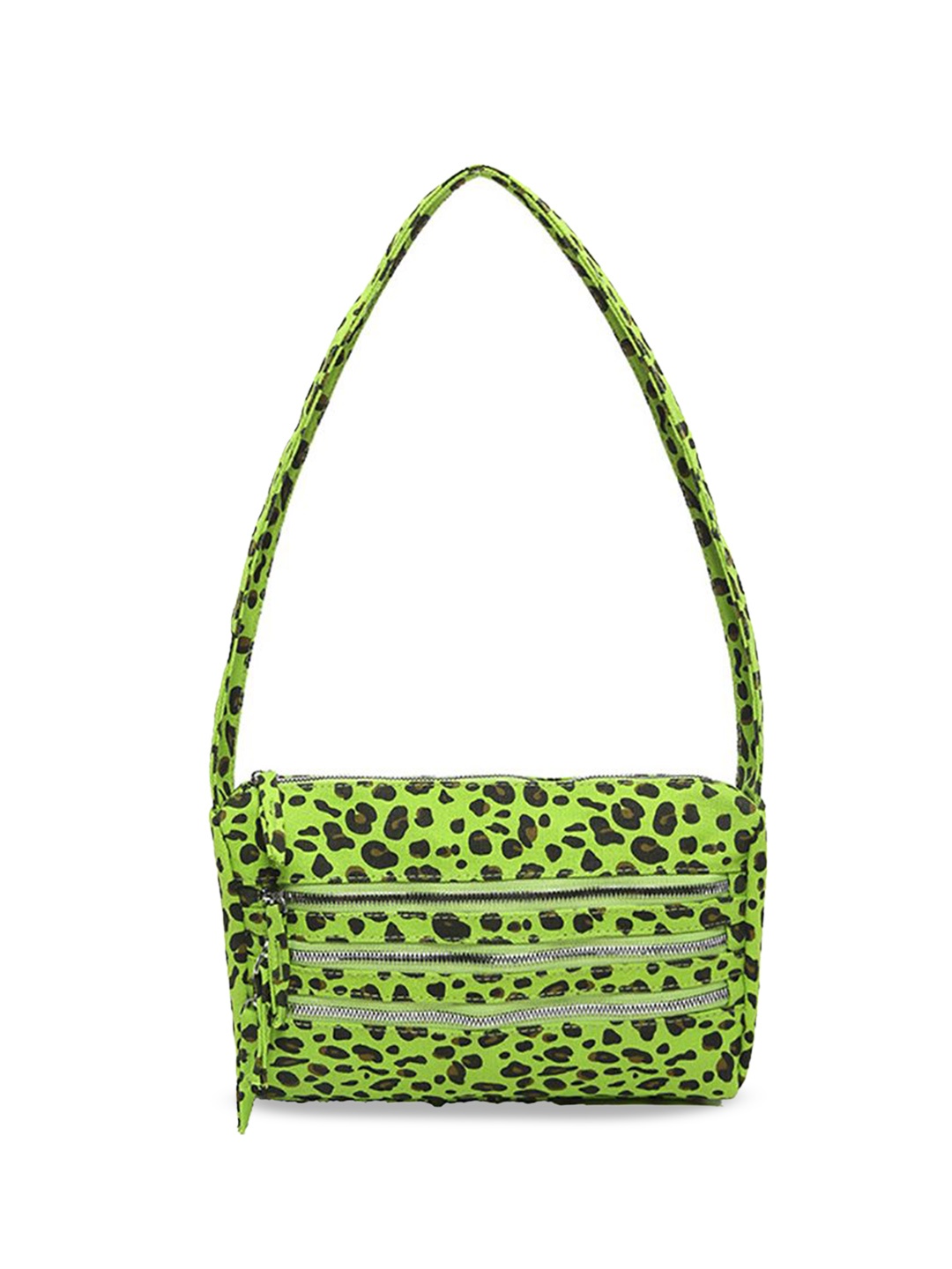 

StyleCast x Revolte Women Animal Printed Structured Shoulder Bag, Green