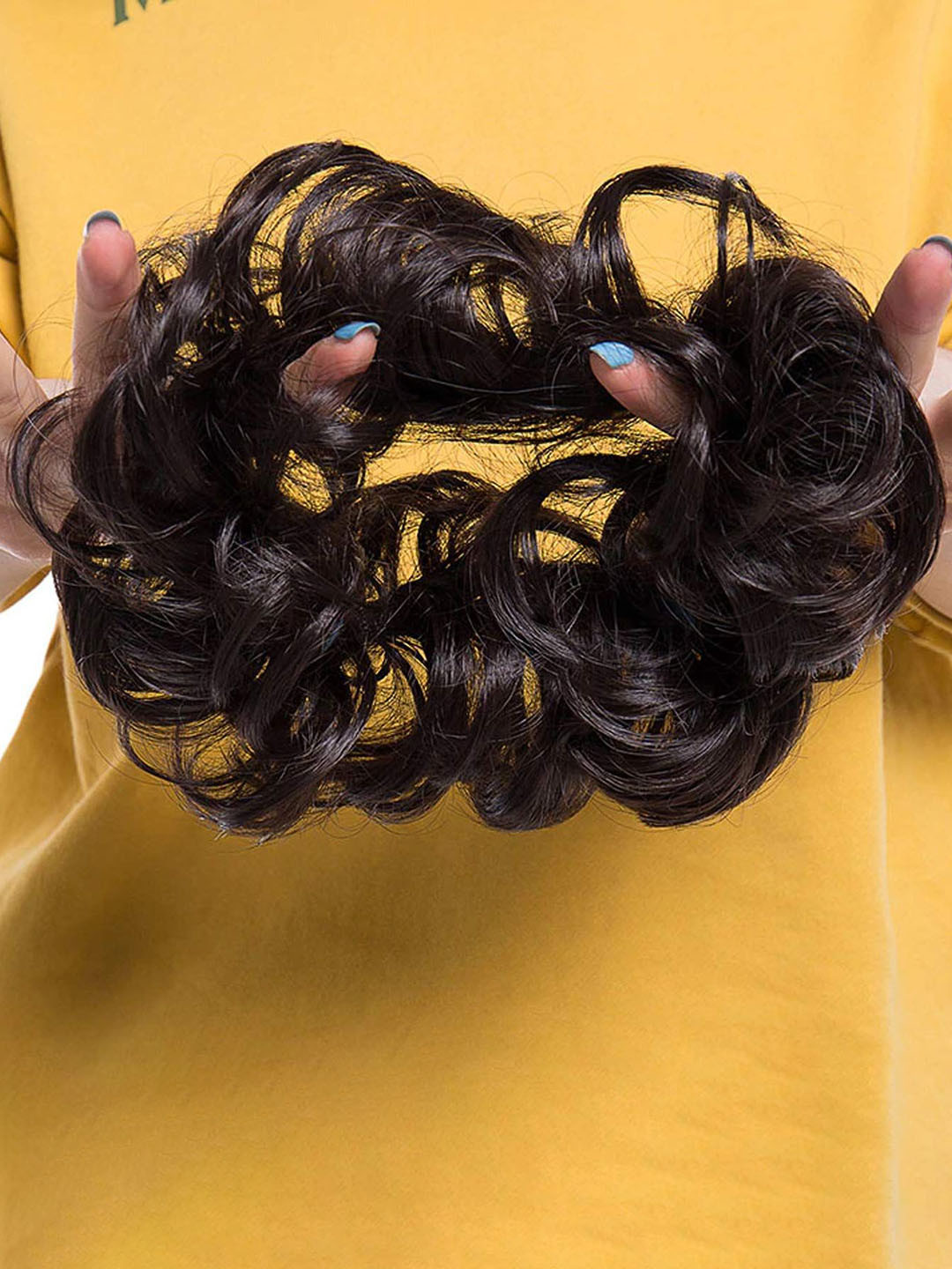 

D-Divine Halo Curly Bun Hair Extension - Black