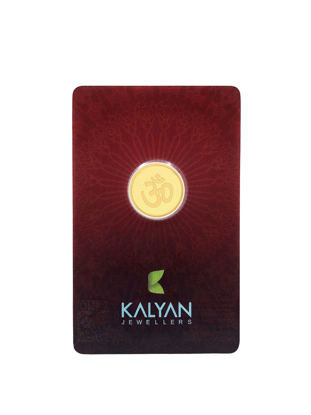 

Kalyan Jewellers 24K (999) Purity OHM Gold Coin 2 Gms