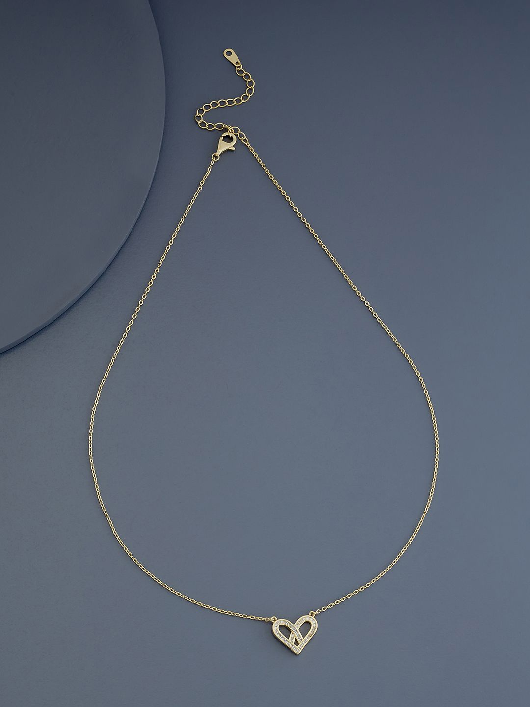 

Kushal's Fashion Jewellery Gold-Plated Cubic Zirconia Statement Chain