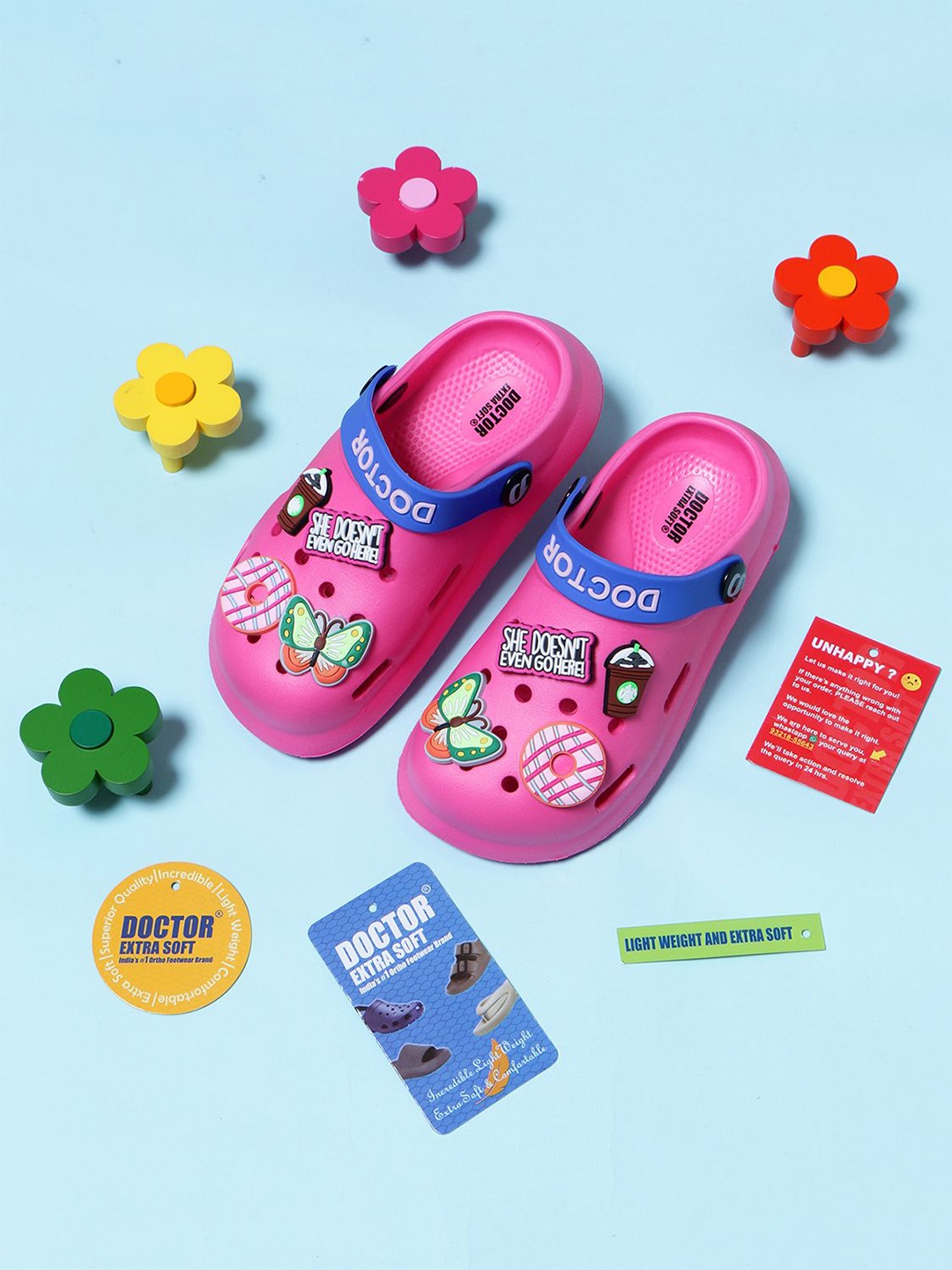 

DOCTOR EXTRA SOFT Kid's Pink Printed Clogs